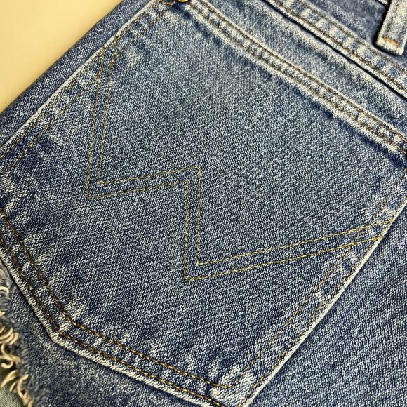Wrangler Vintage High Rise Cut Off Medium Bootie Shorts Denim Daisy Dukes - Picture 4 of 7